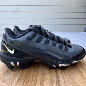 Nike Vapor Edge Shark BG Cleats Boys Size 2Y Black Gray Football DQ5111-001